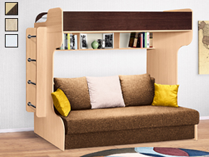 Кровать двухъярусная с диваном «Элиза Голд»