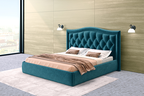 Кровать венеция с прикроватным блоком