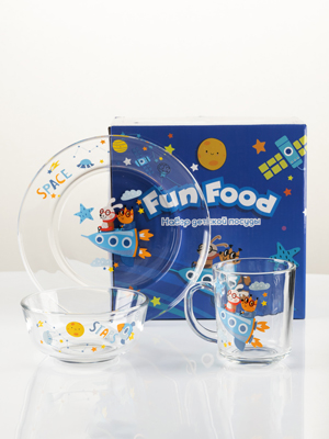 Набор детской посуды Fun Food Космос