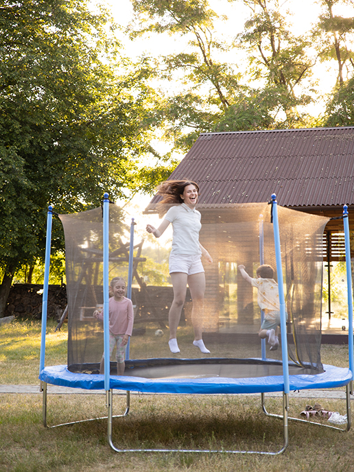 Батут JUMP-1 немеханизированный с внутренней защитной сеткой