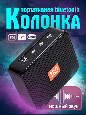 Портативная Bluetooth колонка TG-166 (черный)