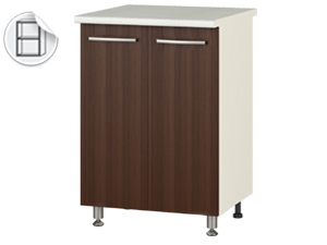 Шкаф-стол кухонный 2Д (600)