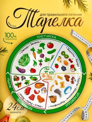 Тарелка для правильного питания Healthy (24 см)