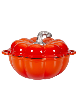 Кокот чугунный эмалированный Pumpkin New 2L