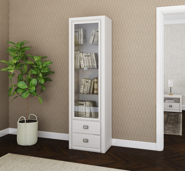  Шкаф для книг Milan 1D2S