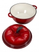  Кокот чугунный эмалированный красный Apple red, 2.1 л.