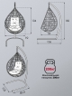  Кресло подвесное садовое Мальта