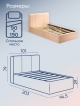  Кровать Марсель без подъемного механизма