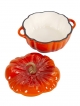  Кокотница чугунная эмалированная, Pumpkin-1, 0,5L