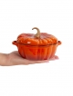  Кокотница чугунная эмалированная, Pumpkin-1, 0,5L