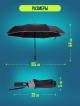  Зонт автоматический с фонариком Rain